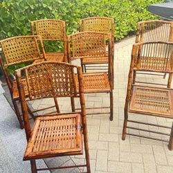 bamboo folding chair