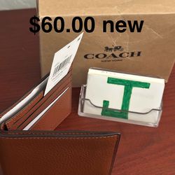Coach wallet new $60.00 firm on price