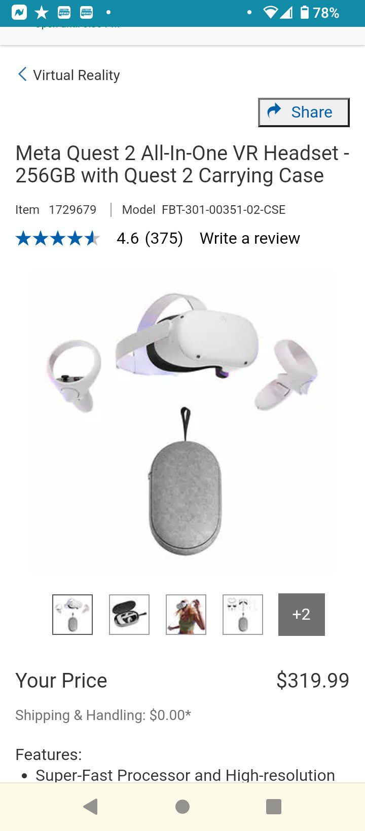 White VR complete Gaming System With Carrying Case, Only Used 3 Times, So It's Practically Brand New!  