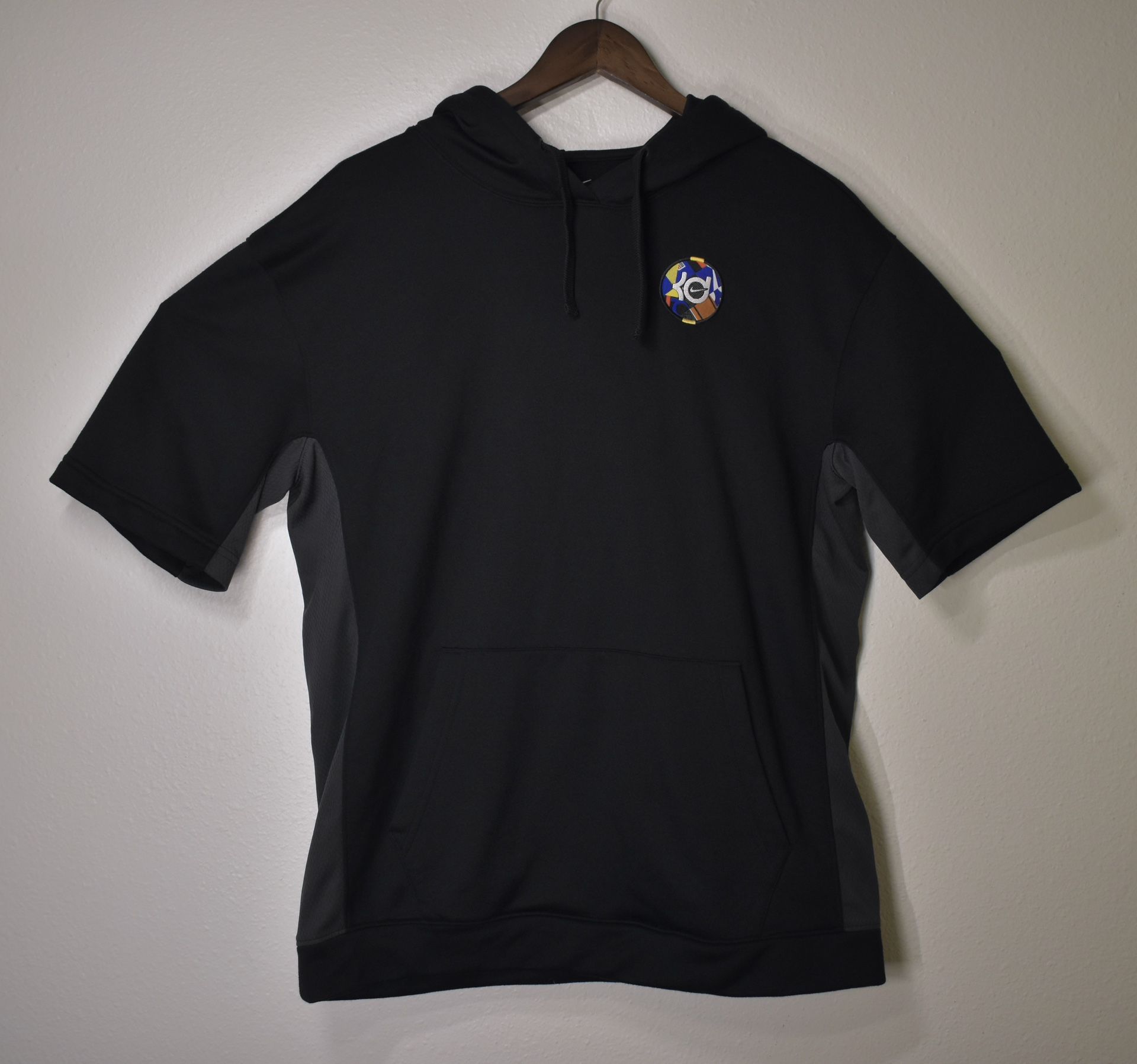 Mens Nike KD Kevin Durant Short Sleeve Hoodie Shirt AT3189-495 Medium