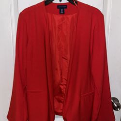 Adrienne Vittadini Red Blazer