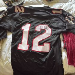 Chris Chandler Atlanta Falcons Autographed Jersey