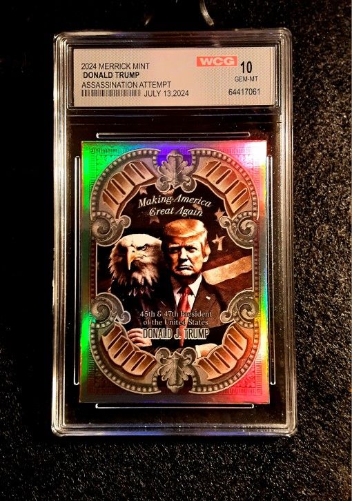 Donald Trump 2024 Merrick Mint Graded WCG 10 President 45 & 47