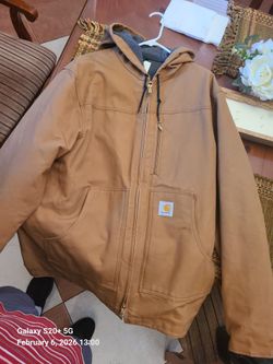 Carhartt C-68 Brown Size LG Tall With a Hood