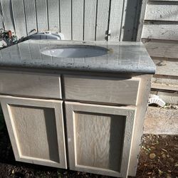 Free  Dryer / Toilet Counter Top With Sink