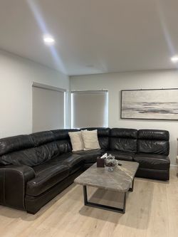 Leather couch