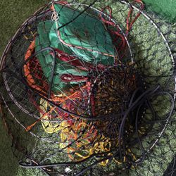 crab nets and shrimp net 