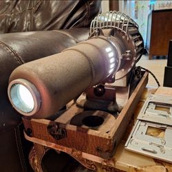 Antique Slide Projector GoldE Master Vintage Model 447 Works Slide Viewer