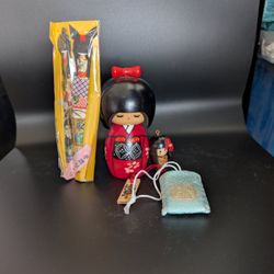 Japanese Doll Set Lot