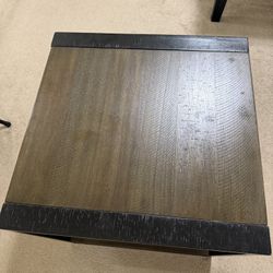 Bob’s Carson Black & Dark Brown End Table – $60