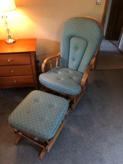 Glider Rocker with Ottoman