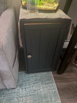 Painted wood cabinet