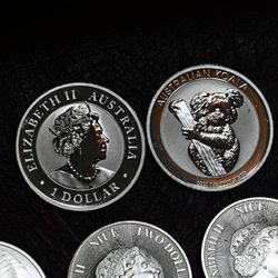 1 Oz .999 Silver Australian Koala Bear Coins