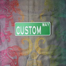Custom Street Sign Decoration