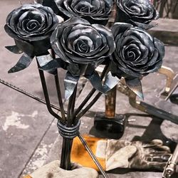 Custom Metal Roses Arrangement (WILL MAKE ANY AMOUNT OR STYLE PM ME!!)