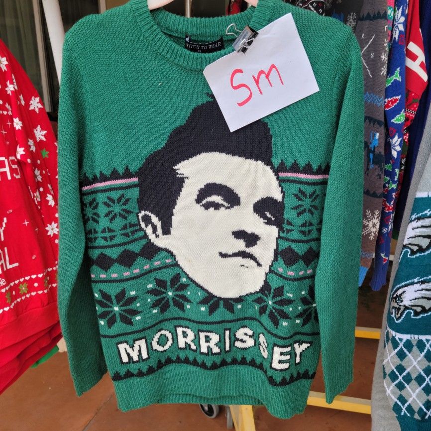 Small Morrissey Christmas Ugly Sweater