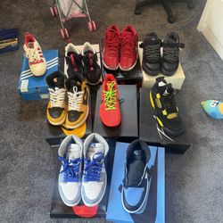Jordan 1, Jordan 4 , Kobe , Jordan 11, Bad Bunny.