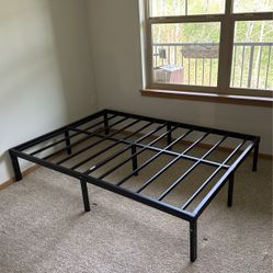 Full Size Bed frame No Box Spring Needed