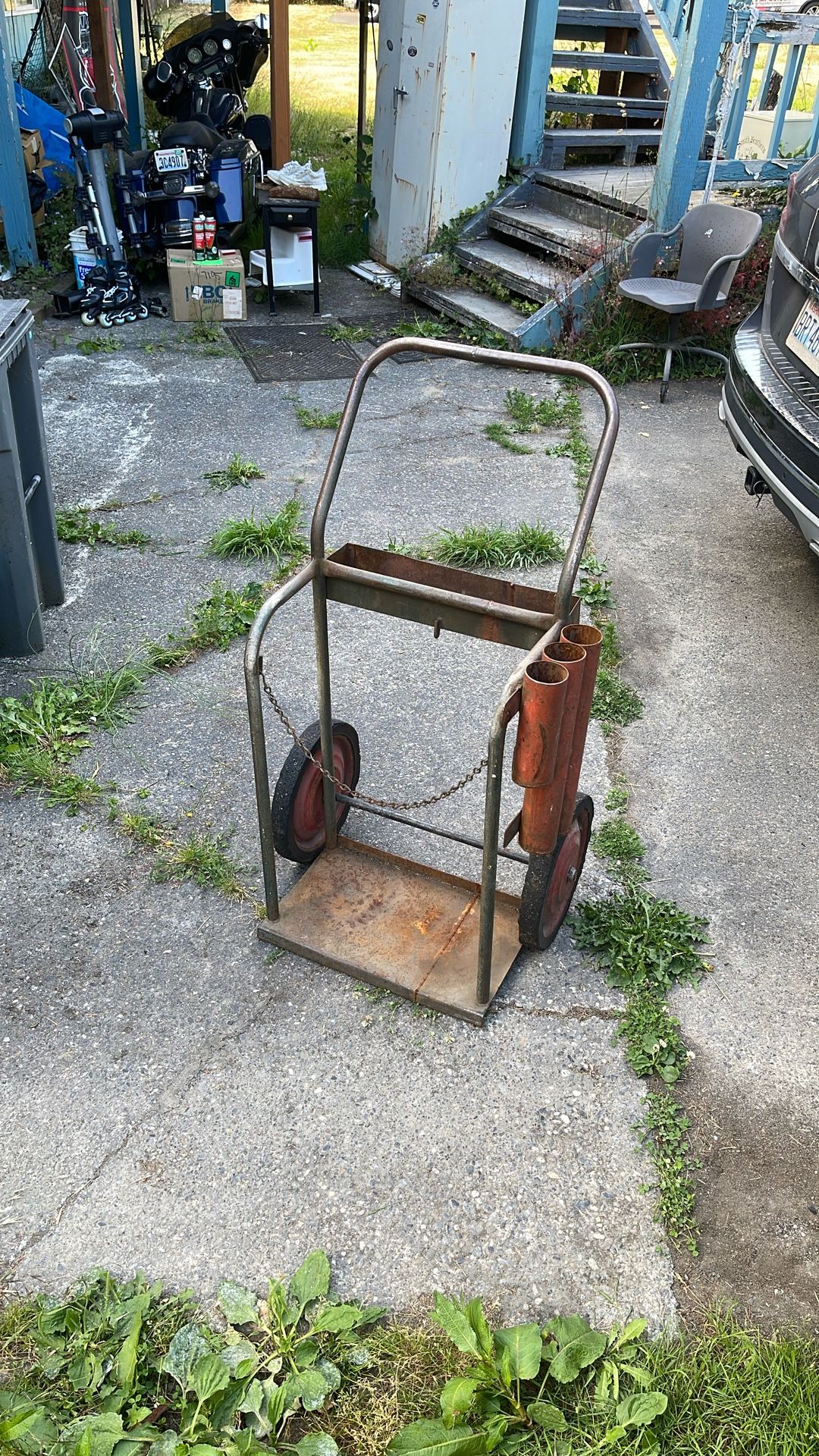 Vintage Welding Cart