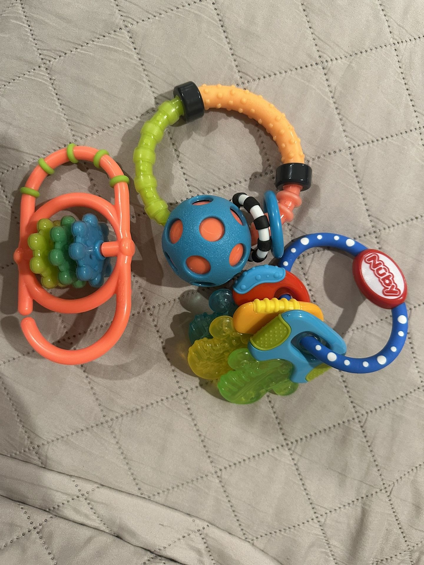 Three Baby Teething Toys
