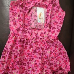 Vestido Floral De Verano De Un Hombro Medida Chica 
