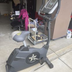 Electric Exercise Bike With Adjustable Speed And Resistance