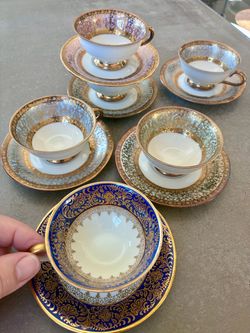 Espresso demitasse Bavarian porcelain cups