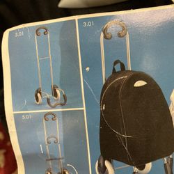 Backpack with the wheels that are separate