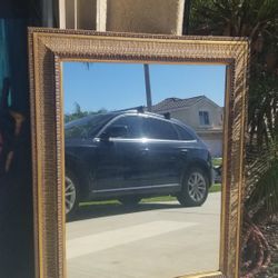 Wood FRAMED mirror 40x50