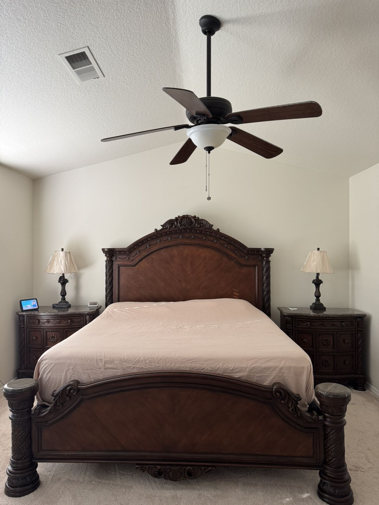 Ashley marble Bedroom Set
