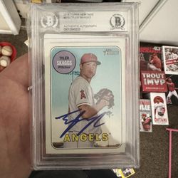 Tyler Skaggs Autographed Baseball Card 