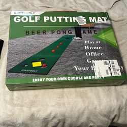 Golf Putting Mat. Beer Pong Golf