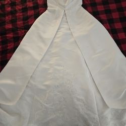 Strapless Wedding Dress Size 6