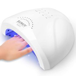 UV LED Nail Lamp, SUNUV Gel Nail Polish UV Light for Nails 48W UV Dryer with 3 Timers SUNone