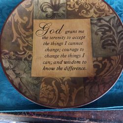 Serenity Prayer Plate 