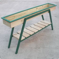 BEAUTIFUL "NEW" CUSTOM MADE RAISED WOOD PLANTER