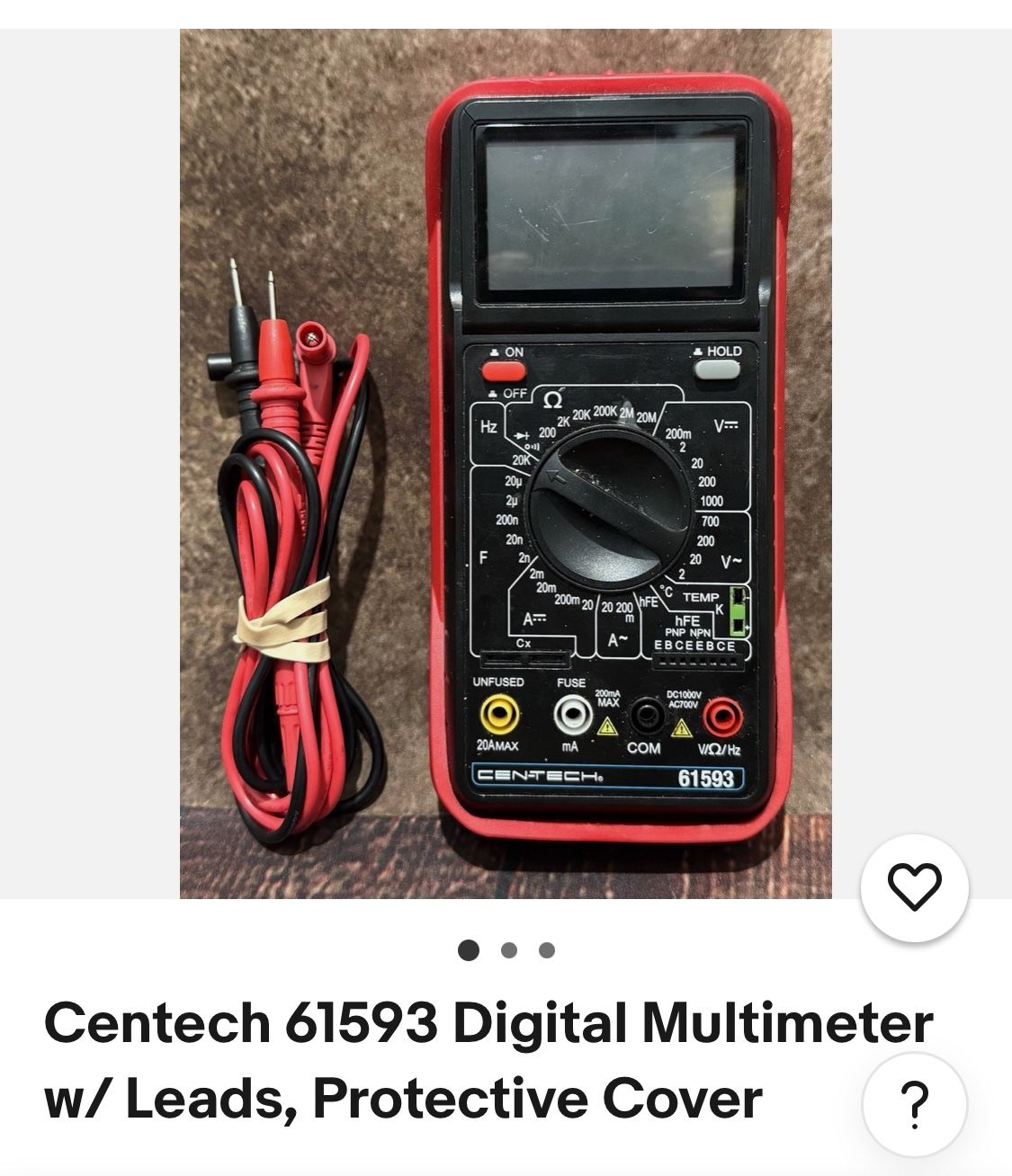 CENTECH 11 Function Digital Multimeter
