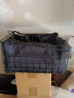 Mountain bike front or rear wire basket