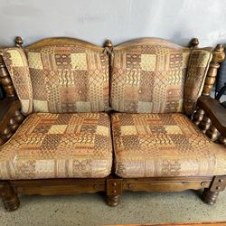 FREE Vintage Solid Wood Couch/Sofa