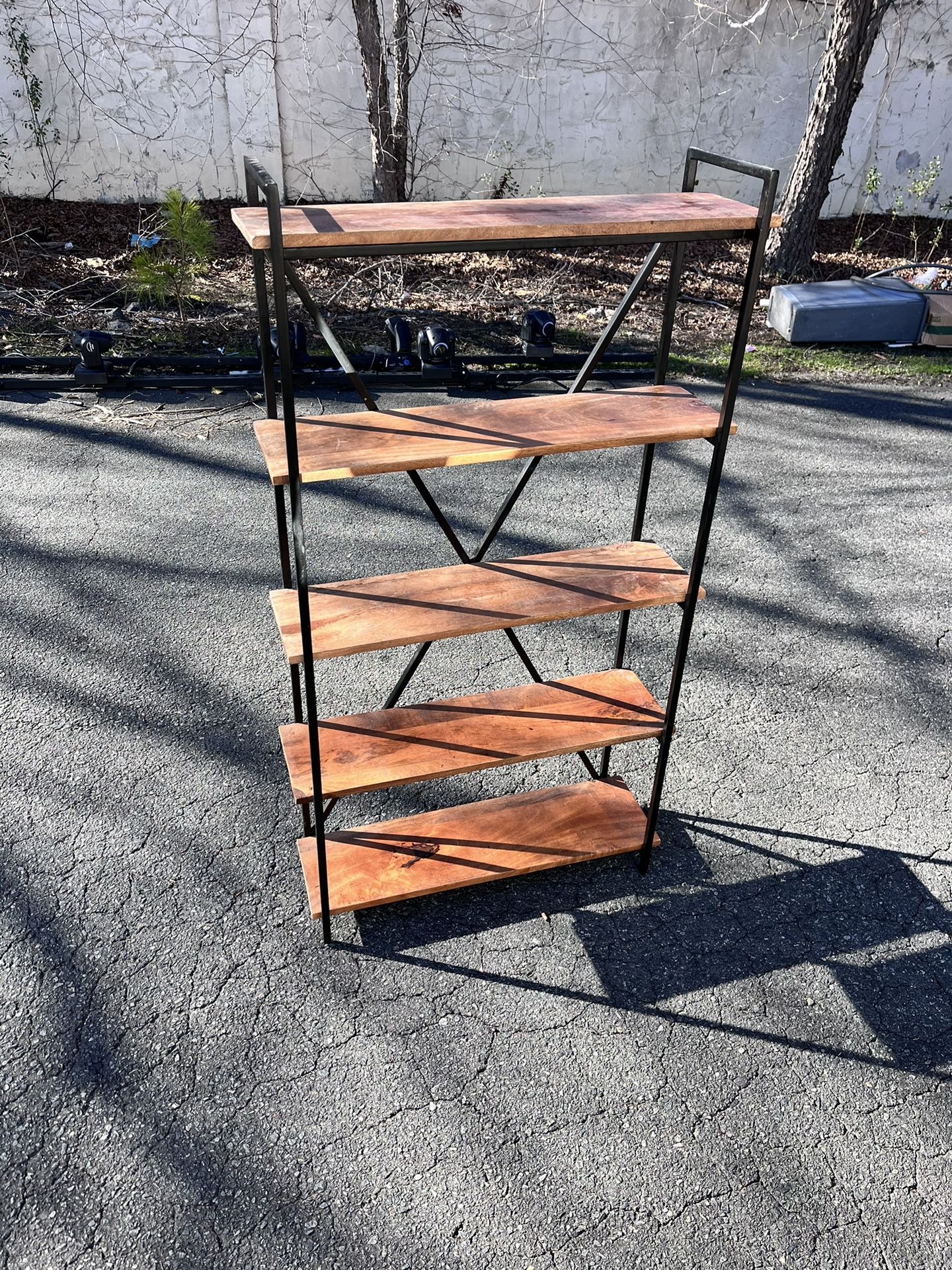Wood & iron 5 Shelf
