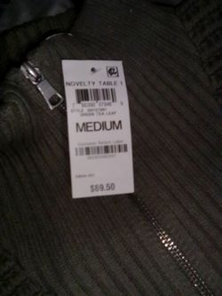 Green  novelty table 1 Zip-Up Jacket Medium