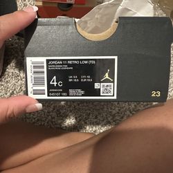 Jordan 11 Retro Low- Pink- Size 4C