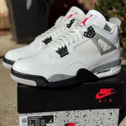 Jordan 4 White Cement 