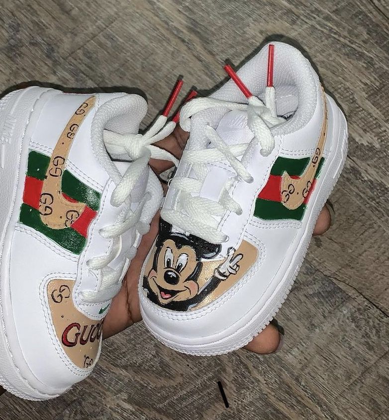 Mickey Mouse Gucci Air Forces for Sale in Los Angeles, CA - OfferUp