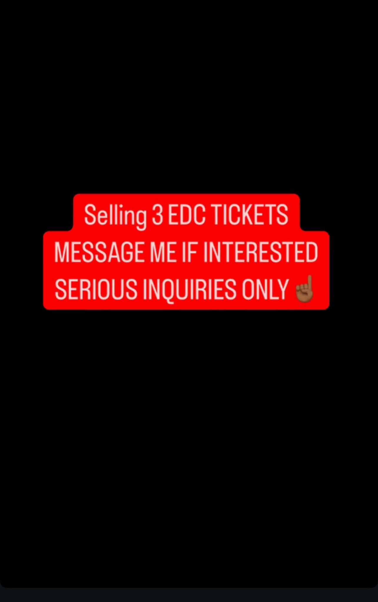 EDC TICKETS