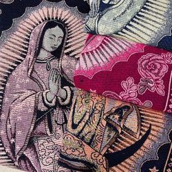 Hermosos Rebosos De La Virgen De Guadalupe Diferentes Colores Artesanía Mexicana