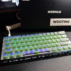 Keyboard wooting60he+ handsome modification