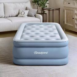 Posture-Lux 15 in. Twin Size Air Mattress with Raised Edge Support and Offset Comfort Coil Design - (2 in stock) 