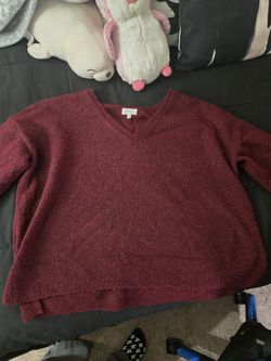 Maroon Oversized Sweater