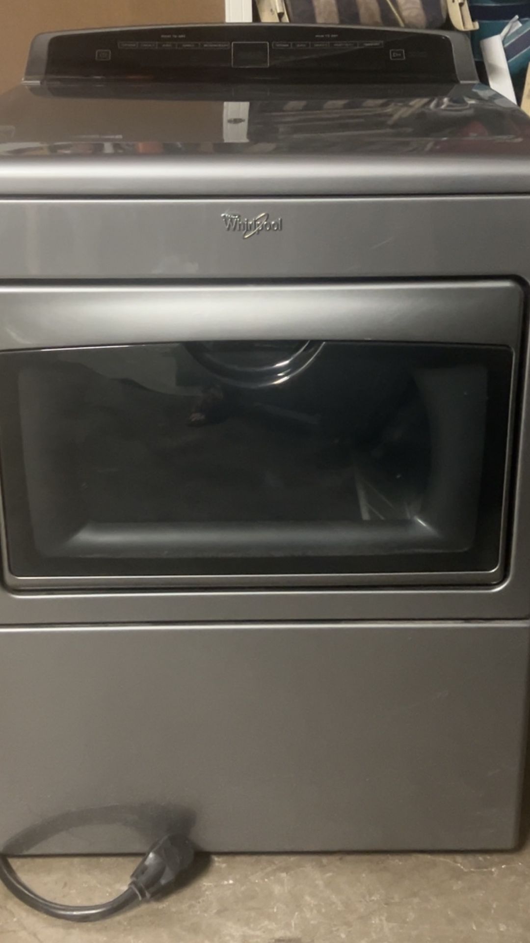 WHIRLPOOL 7.4 cu.ft Top Load HE Electric Dryer with AccuDry™, Intuitive Touch Controls WED7500GC